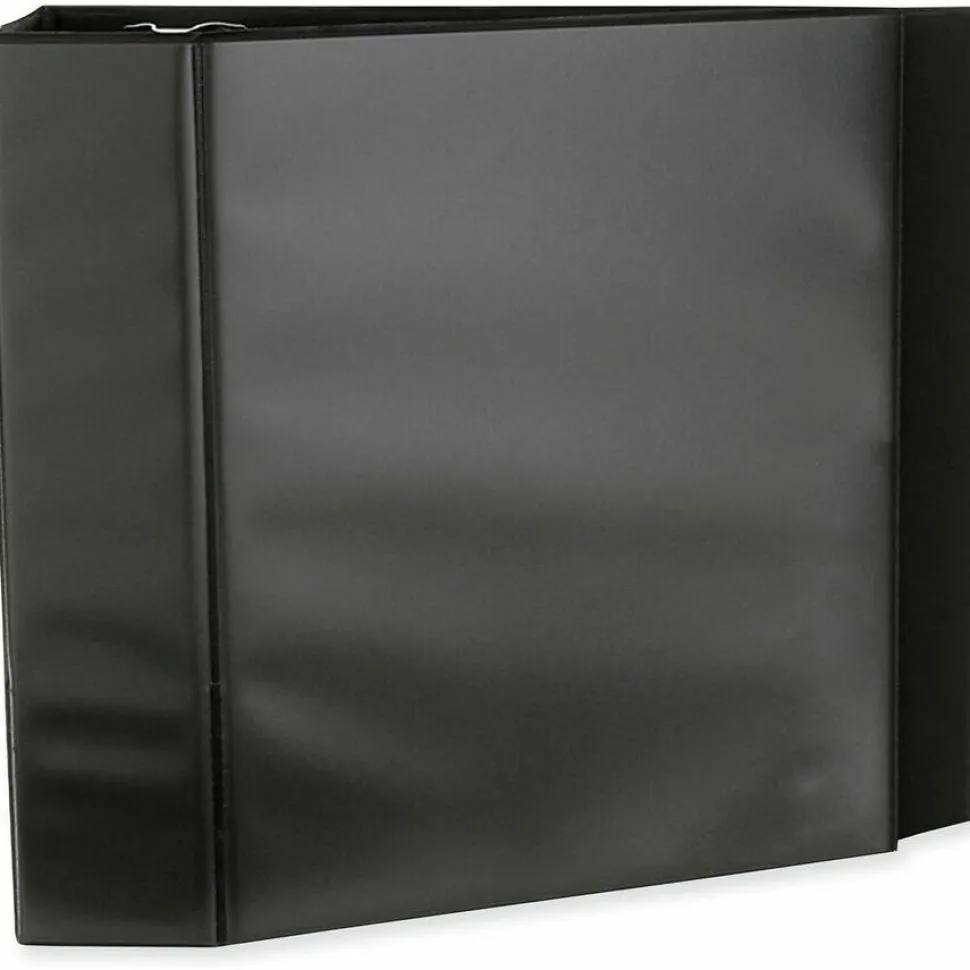 Universal Slant D-Ring View Binder, 3 Rings, 4" Capacity, 11 x 8.5, Black