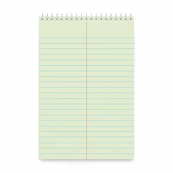 Universal Steno Pads, Red Cover, Gregg Rule, (80) Green-Tint 6 x 9 Sheets, 6/Pack
