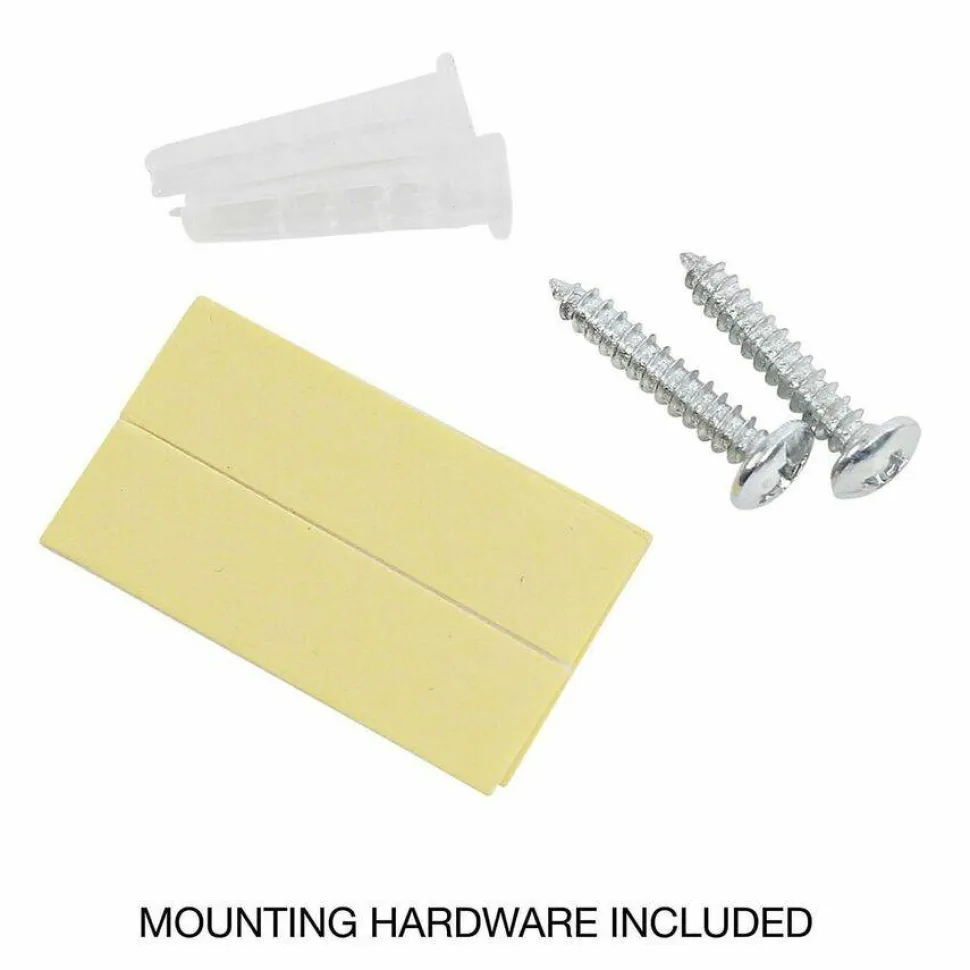 Universal Wall File Pockets, Plastic, Letter Size, 13" x 4.13" x 7", Black