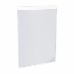 Universal Wall Mount Sign Holder, 8.5 x 11, Vertical, Clear, 2/Pack
