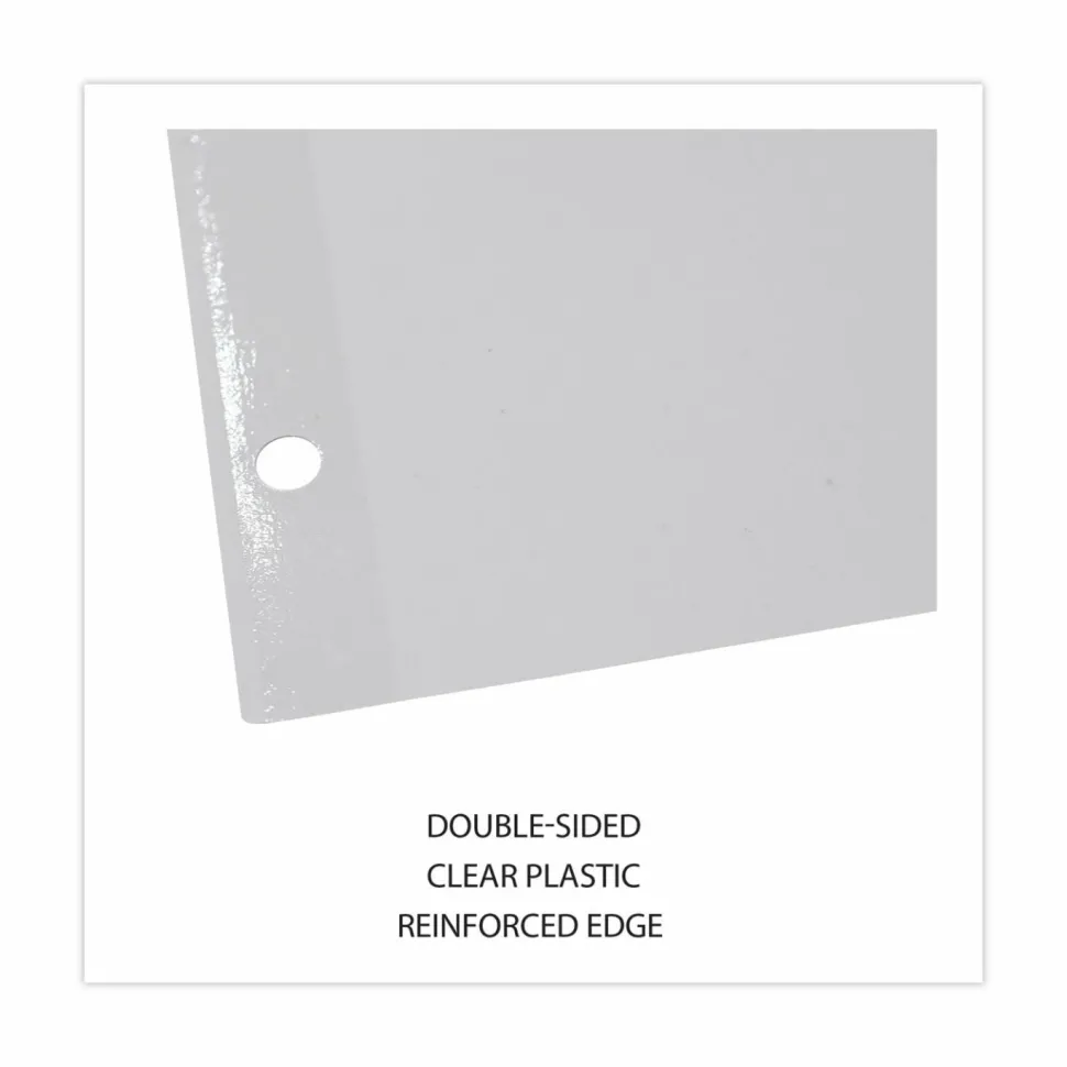 Universal Write-On/Erasable Indexes with Tab - Blank - 8 Tab(s)/Set - 8.5" x 11" - 1 Set - White Divider - White Tab