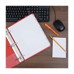 Universal Write-On/Erasable Indexes with Tab - Blank - 8 Tab(s)/Set - 8.5