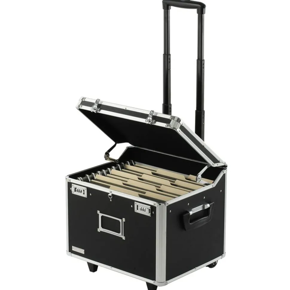 Vaultz Mobile File Chest; Letter/Legal; 15" H x 17 3/8" W X 3/8 W X 14 3X8 "D