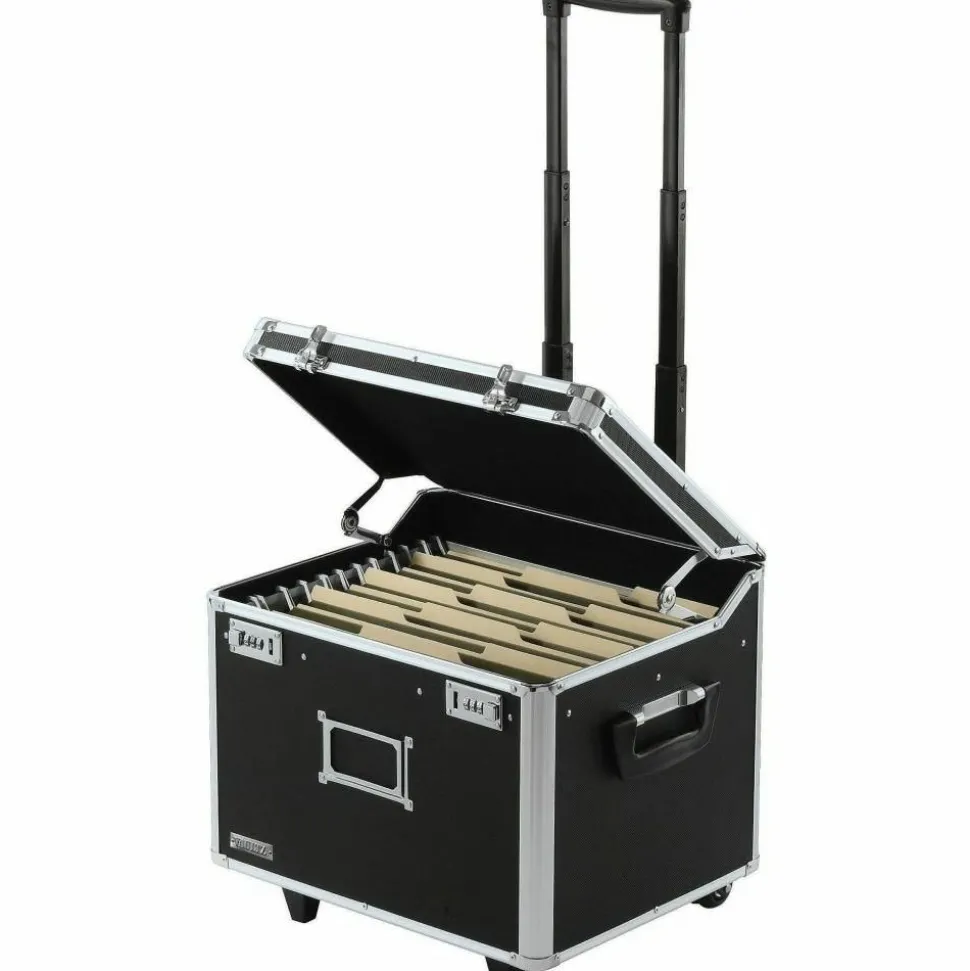 Vaultz Mobile File Chest; Letter/Legal; 15" H x 17 3/8" W X 3/8 W X 14 3X8 "D