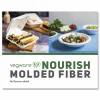 Vegware Nourish Molded Fiber Takeout Containers, , 3 Compartments, 9 x 9 x 3, White, Sugarcane, 200/Carton