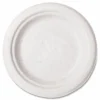 Vegware Nourish Molded Fiber Tableware, , Plate, Sugarcane, 6" dia, White, 1,000/Carton