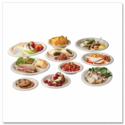 Vegware Nourish Molded Fiber Tableware, , Plate, Sugarcane, 6