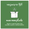 Vegware Nourish Molded Fiber Tableware, , Plate, Sugarcane, 9" dia, White, 500/Carton