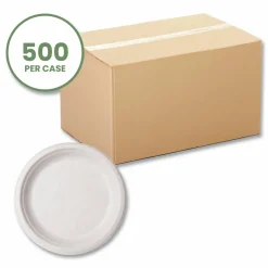 Vegware Nourish Molded Fiber Tableware, , Plate, Sugarcane, 9
