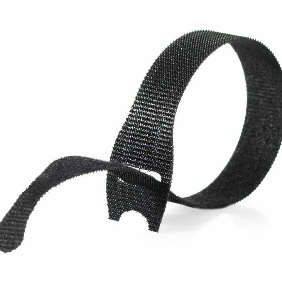 VELCRO Brand One-Wrap Thin Ties - 5" Width - 8" Length - Black - 50 / Pack