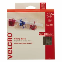 VELCRO Brand STICKY BACK Tape Roll, 3/4" x 15', White