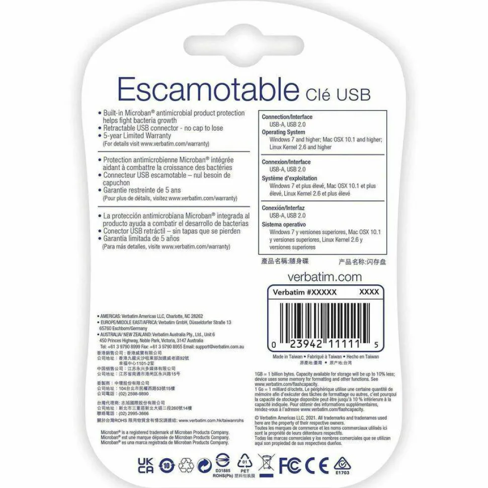 Verbatim 8GB USB Flash Drives