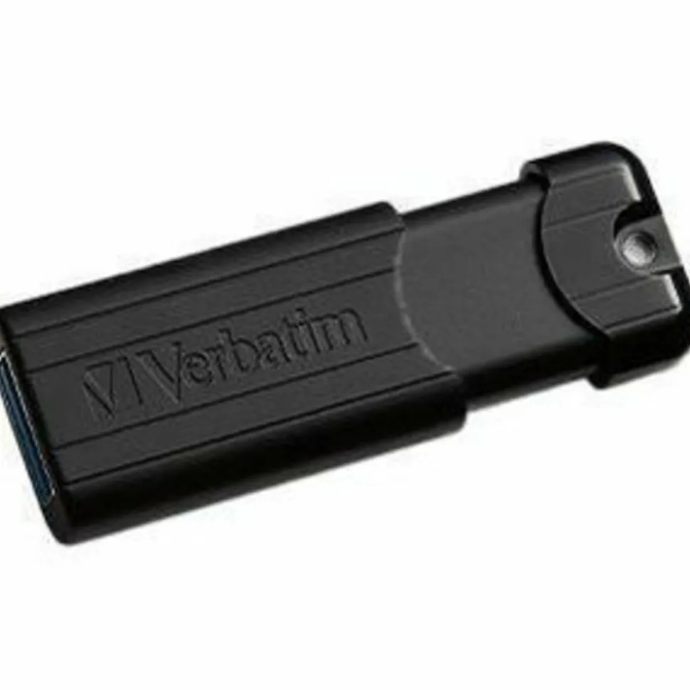 Verbatim Microban 32GB PinStripe USB 3.2 Flash Drive Business Pack - 32 GB - USB 3.2 (Gen 1) Type A - Black - Lifetime Warranty - 10 / Pack