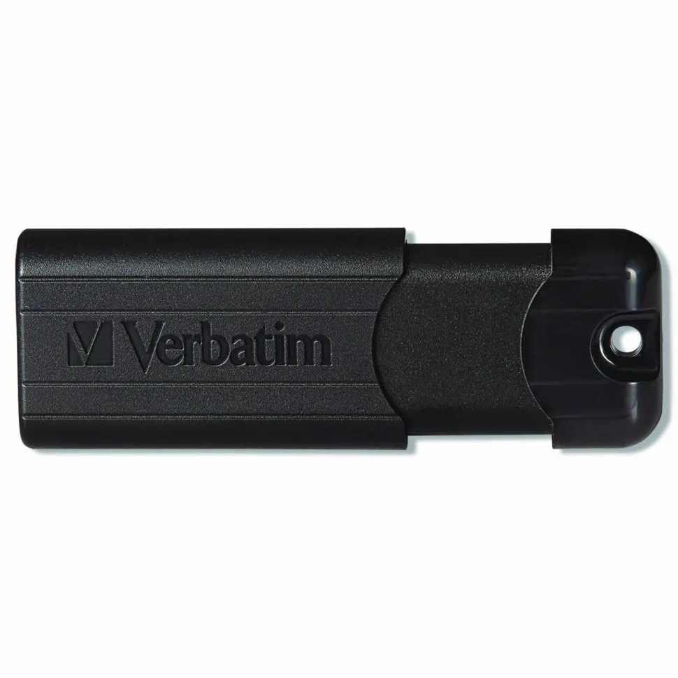 Verbatim Microban 32GB PinStripe USB 3.2 Flash Drive Business Pack - 32 GB - USB 3.2 (Gen 1) Type A - Black - Lifetime Warranty - 10 / Pack