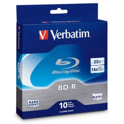 Verbatim BD-R 25GB 16X Disc Spindle, Box Of 10