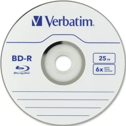 Verbatim BD-R 25GB 16X Disc Spindle, Box Of 25