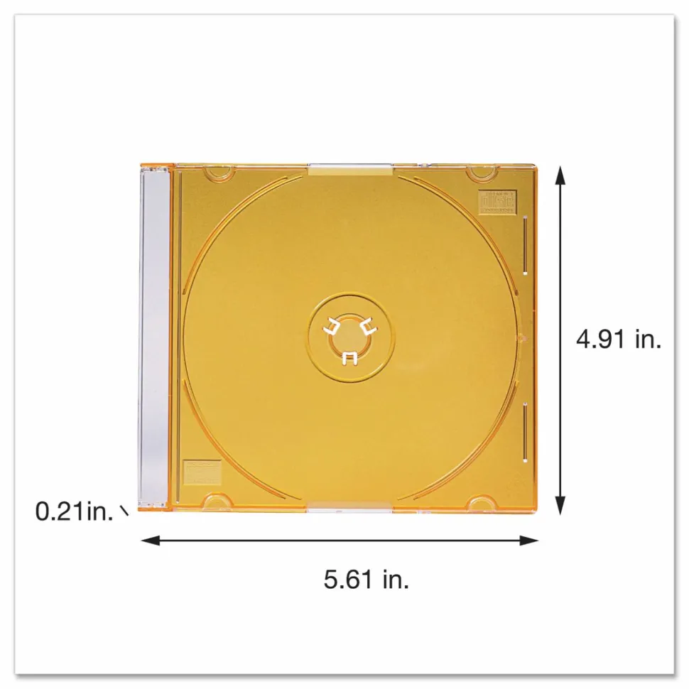 Verbatim CD and DVD Slim Jewel Cases Multi-Color 50 PK