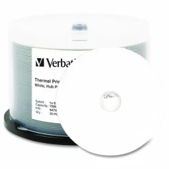 Verbatim CD-R DataLifePlus Printable Recordable Disc, 700 MB/80 min, 52x, Spindle, White, 50/Pack
