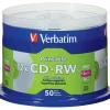 Verbatim CD-RW DataLifePlus Printable Rewritable Disc, 700 MB/80 min, 12x, Spindle, Silver, 50/Pack