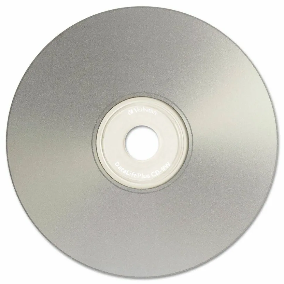 Verbatim CD-RW DataLifePlus Printable Rewritable Disc, 700 MB/80 min, 12x, Spindle, Silver, 50/Pack