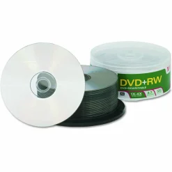 Verbatim DVD+RW Rewritable Media Spindle, 4.7GB/120 Minutes, Pack Of 30