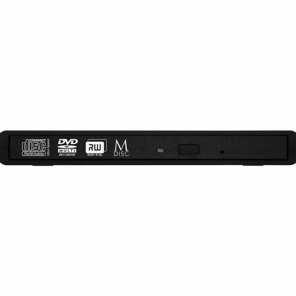 Verbatim External Slimline CD/DVD Writer, 8X DVD Write Speed/24X CD Write Speed