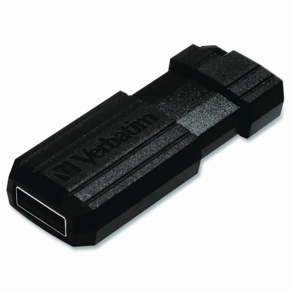 Verbatim 64GB PinStripe USB Flash Drive - Business 10pk - Black