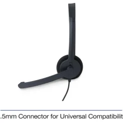 Verbatim Mono Headset with Microphone and In-Line Remote