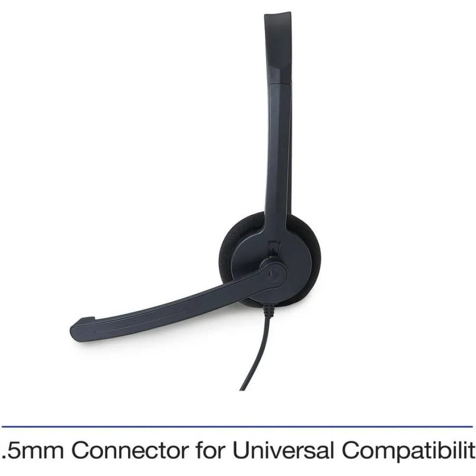 Verbatim Mono Headset with Microphone and In-Line Remote