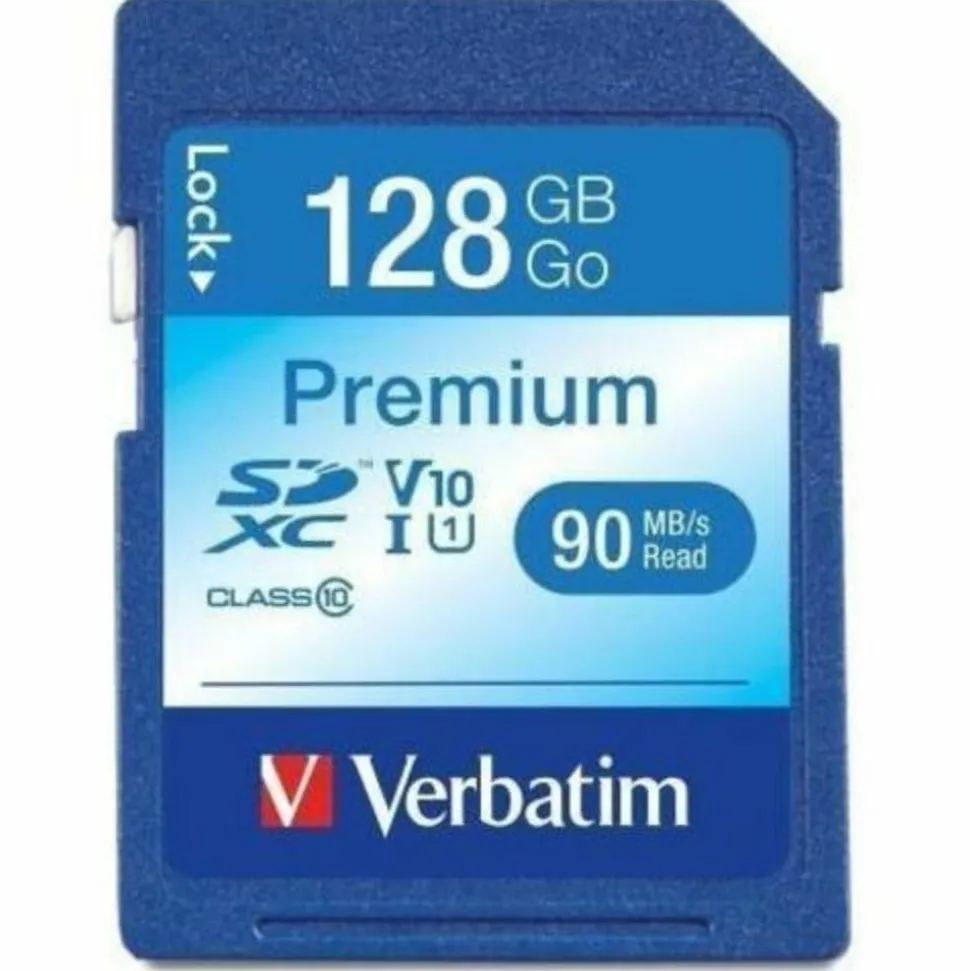 Verbatim Premium UHS-I Class 10 SDXC Memory Card, 128GB
