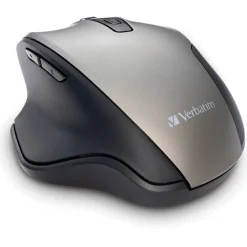 Verbatim Silent Ergonomic Wireless Blue LED Mouse - Graphite