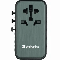 Verbatim UTA-06 Gan III Universal Travel Adapter, (2) USB-A/(2) USB-C/Quick Charge 4+