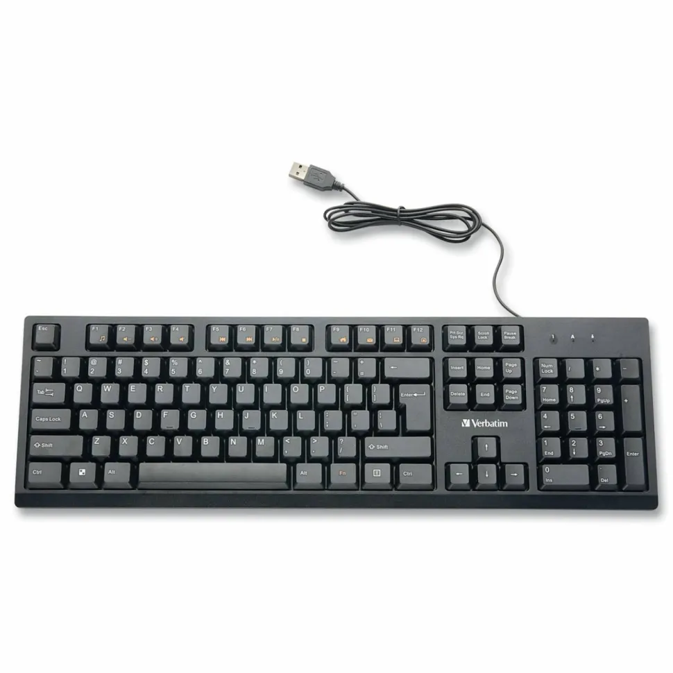 Verbatim Wired Keyboard, Black