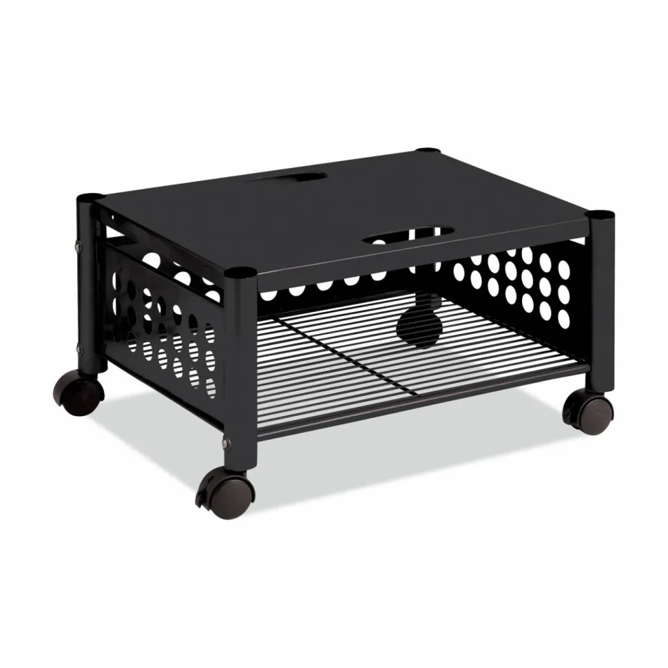 Vertiflex Steel Underdesk Machine Stand, 11 1/2"H x 21 1/2"W x 17 7/8"D, Black
