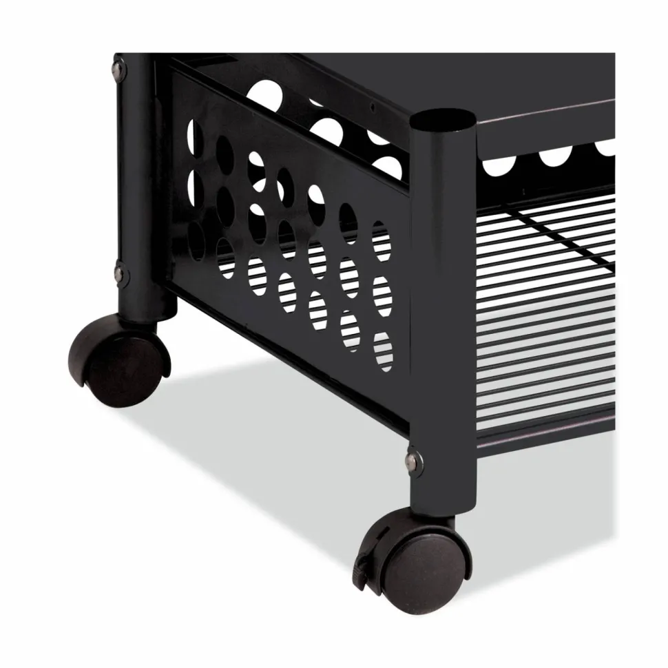 Vertiflex Steel Underdesk Machine Stand, 11 1/2"H x 21 1/2"W x 17 7/8"D, Black