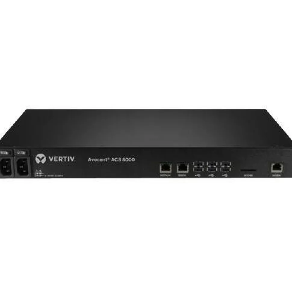 Vertiv Avocent 32-port ACS8000 Console System with single AC Power Supply, non-TAA