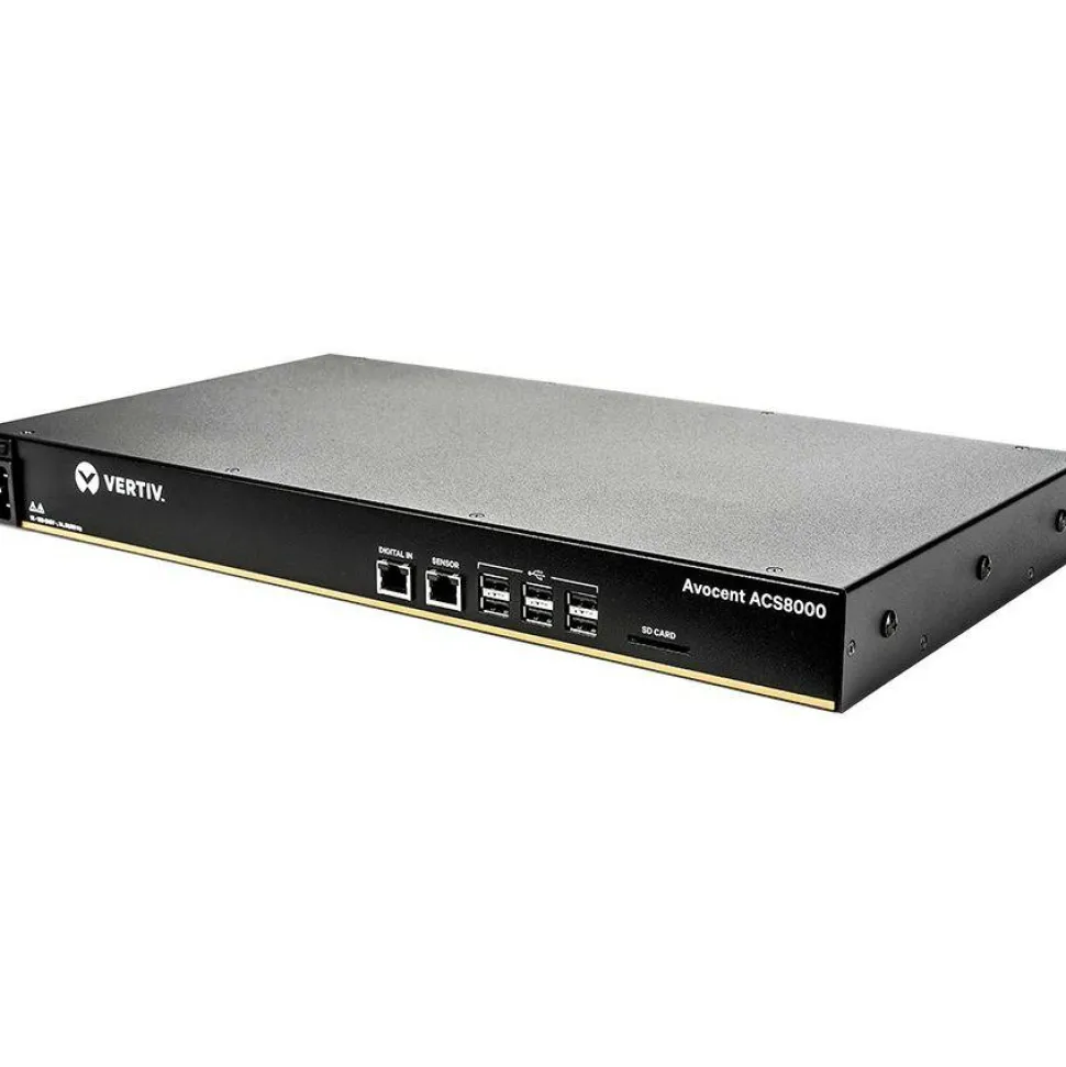 Vertiv Avocent 32-port ACS8000 Console System with single AC Power Supply, non-TAA