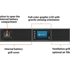 Vertiv Liebert GXT5 3000VA 120V UPS with RDU120 Network Card
