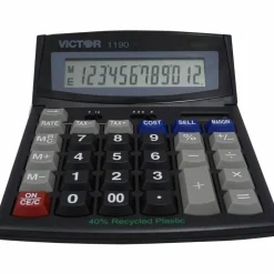 Victor 1190 Desktop Display Calculator, Black