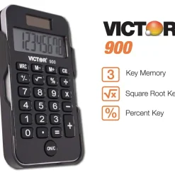 Victor 900 Pocket Calculator With Antimicrobial Protection
