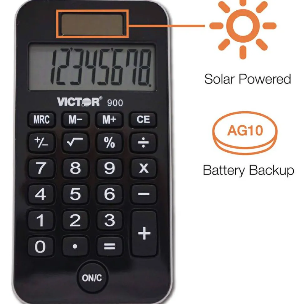 Victor 900 Pocket Calculator With Antimicrobial Protection