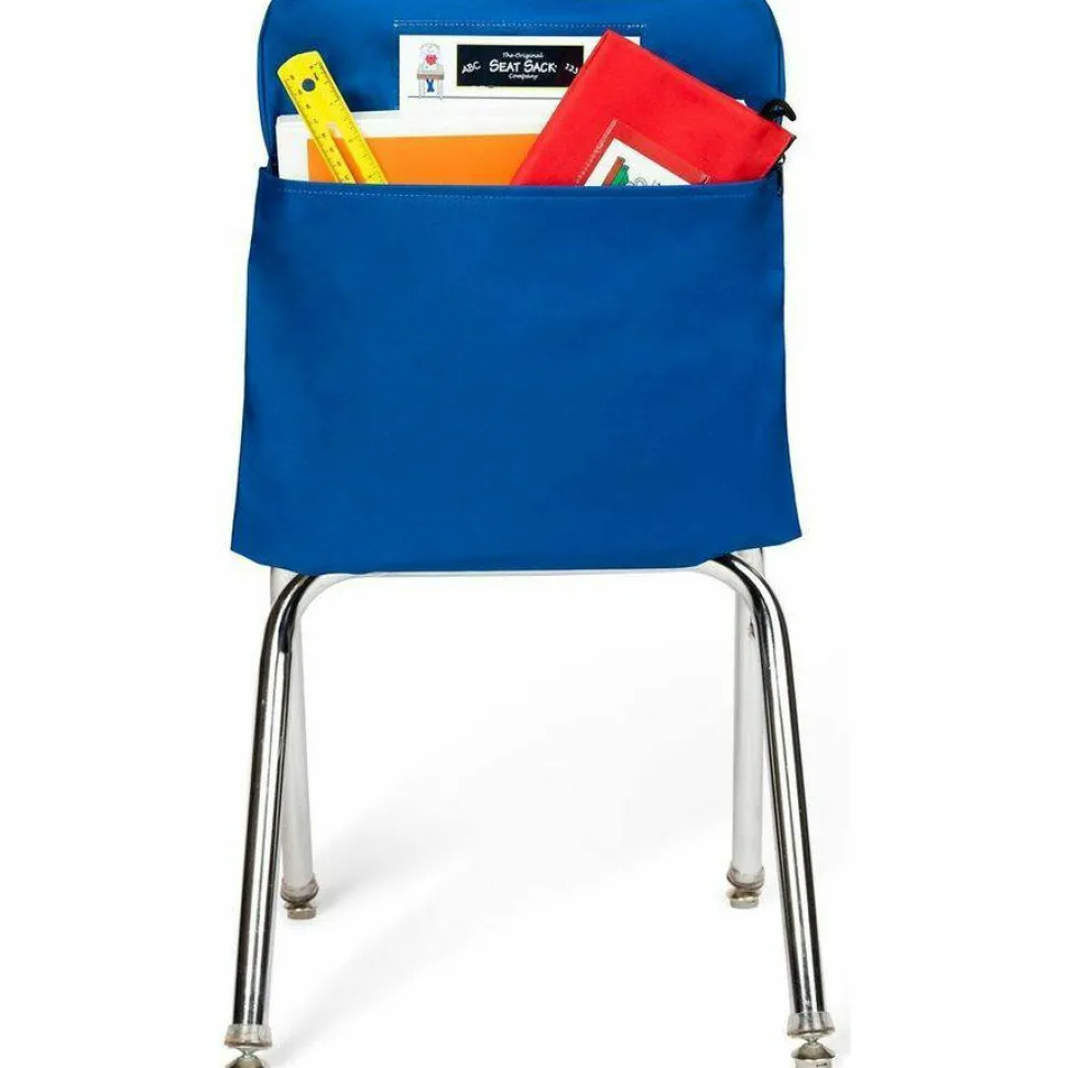 Victor Elastic-Back Seat Sack for Chairs 12" to 17" Wide, 11 x 16 x 14, Fabric, Blue