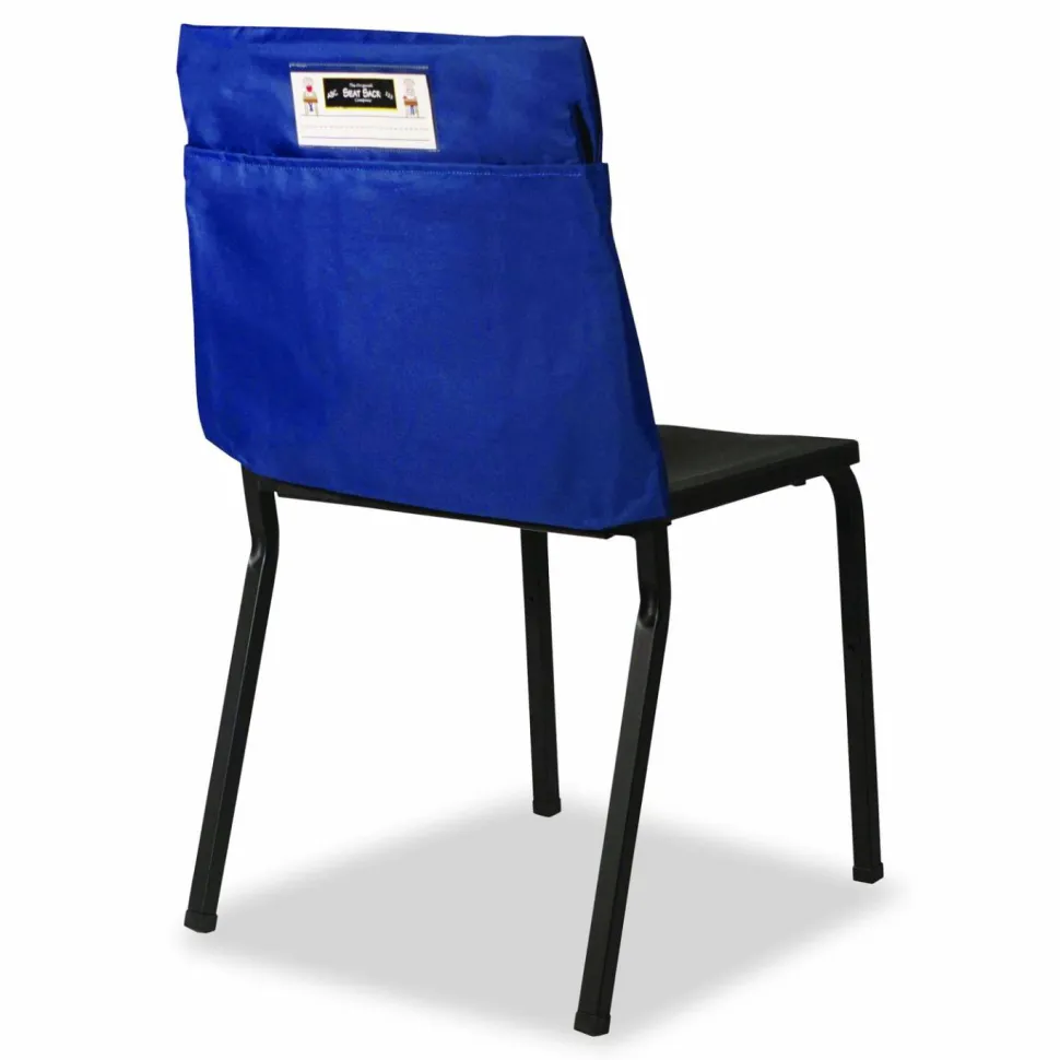 Victor Elastic-Back Seat Sack for Chairs 12" to 17" Wide, 11 x 16 x 14, Fabric, Blue