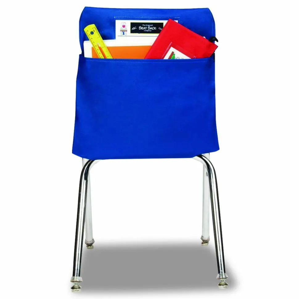 Victor Elastic-Back Seat Sack for Chairs 12" to 17" Wide, 11 x 16 x 14, Fabric, Blue