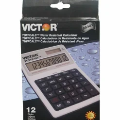 Victor TUFFCALC Desktop Calculator, White