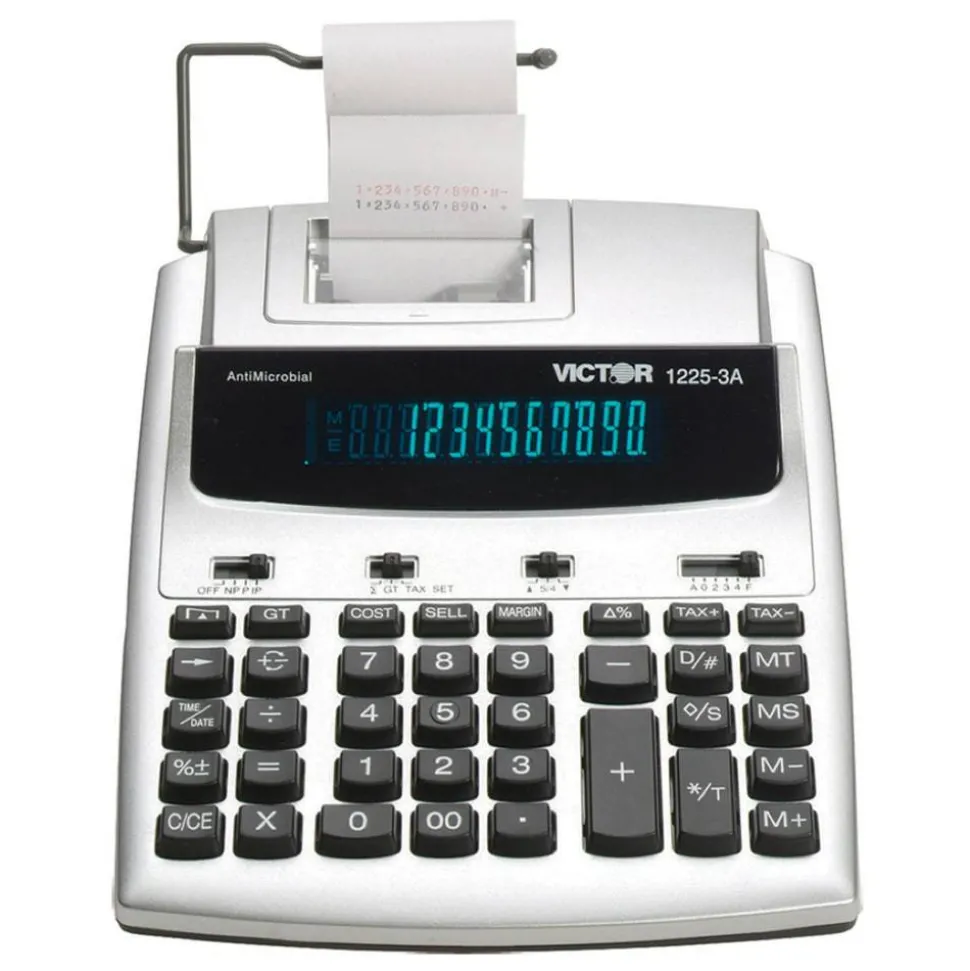 Victor 1225-3A Commercial Printing Calculator With Antimicrobial Protection