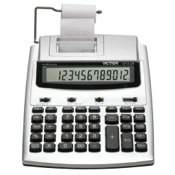 Victor 1212-3A Printing Calculator With Antimicrobial Protection, Blue/Red Print, 2.7 Lines/Sec