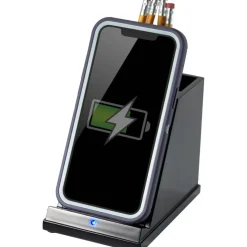 Victor CS100 Wireless Phone Charger with Pencil Cup - Input connectors: USB - 1 Each