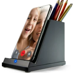 Victor CS100 Wireless Phone Charger with Pencil Cup - Input connectors: USB - 1 Each
