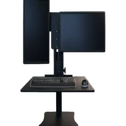Victor High Rise Dual Monitor Standing Desk Workstation, 28